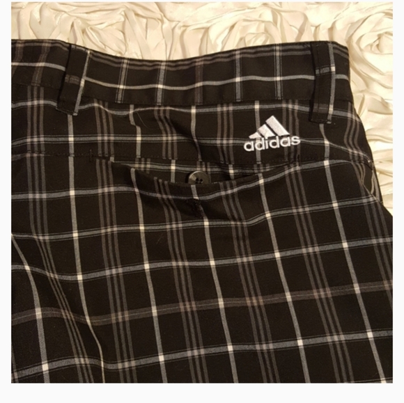 Adidas Mens Shorts Plaid Black. - Picture 4 of 8